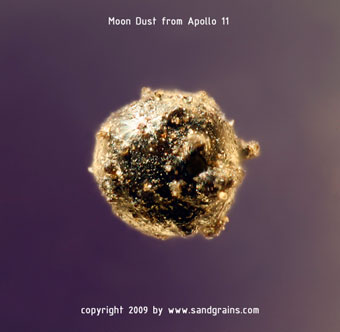 Moon Dust Sand grains microscope art photography photo microscopy artwork Apollo 11